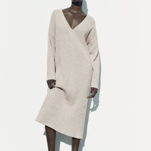 Midi Sweater Dress - Picture 1 of 4